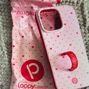 Loopy Case Red Heart Phone Case iPhone 16 Pro Max